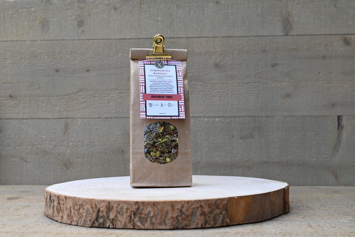 Grapefruity Sea Buckthorn losse thee Rooibos thee Bij Xann