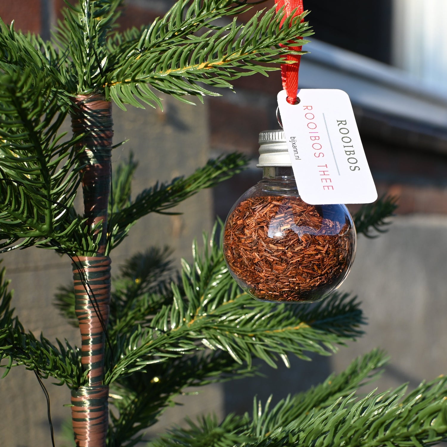 Kerstbal met losse thee