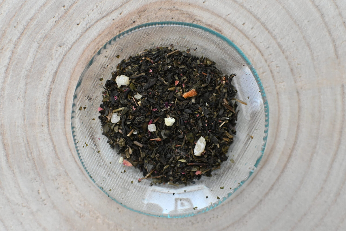 Verse groene thee Green Mango met papaja en passievrucht - Bij Xann