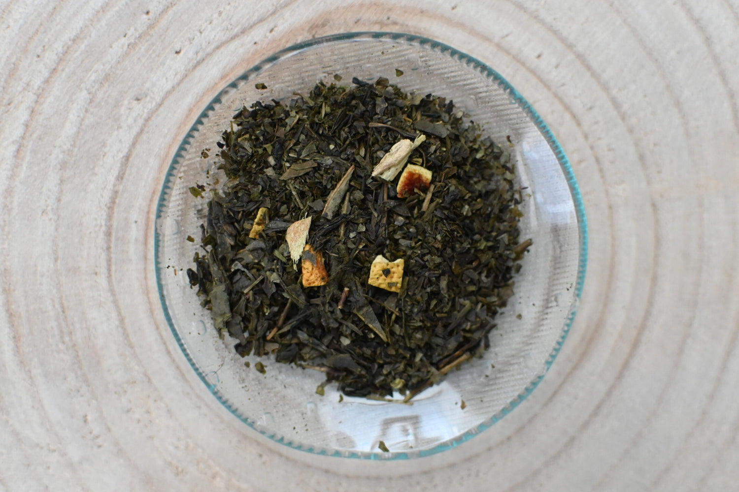 Verse groene thee Green Ginger Lemon met gember en citroenschil - Bij Xann