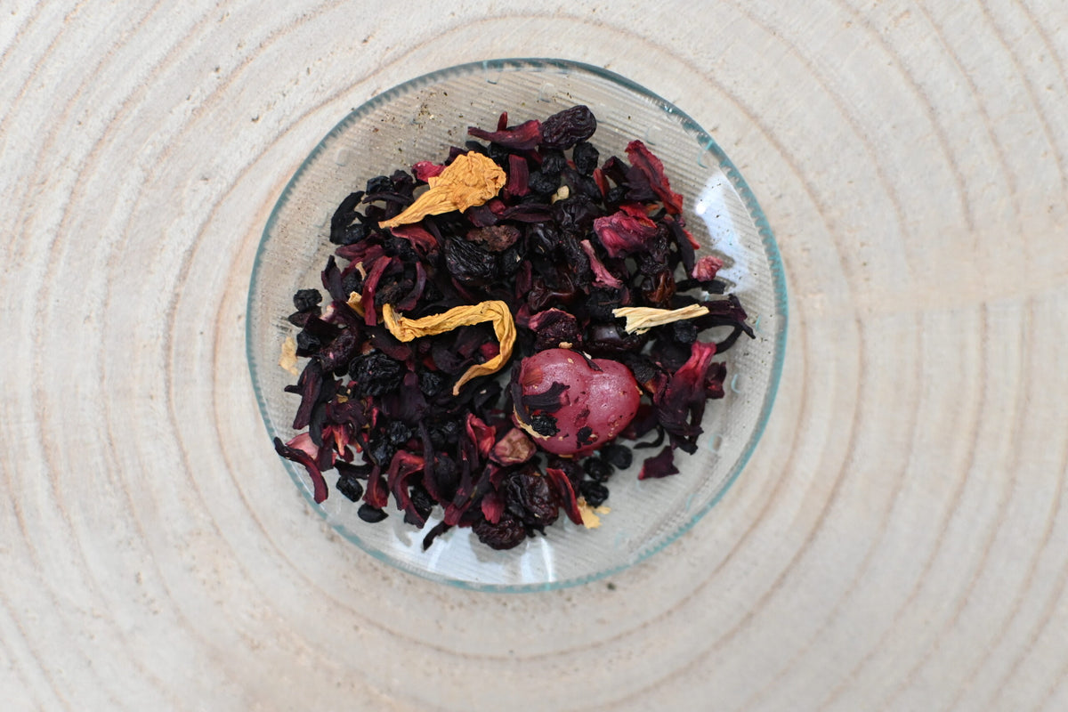 Raspberry Love losse vruchtenthee met framboos en hibiscus - Bij Xann