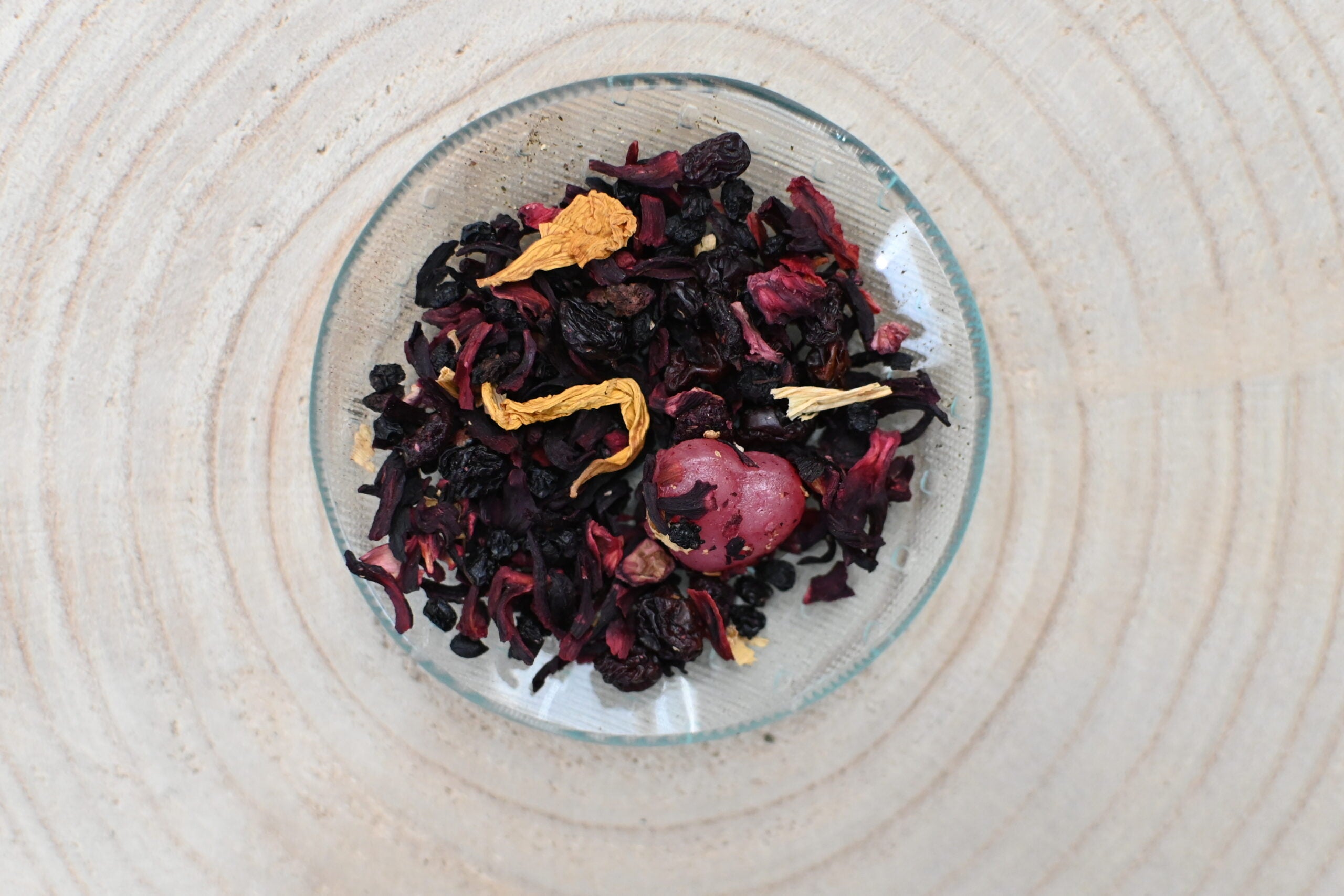 Raspberry Love losse vruchtenthee met framboos en hibiscus - Bij Xann